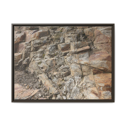 Stone's Silent Story - Unique Stretched Canvas Wall Art