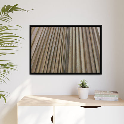 Wooden Whispers - Unique Stretched Canvas Wall Art