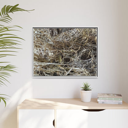 Tangled Whispers of Autumn - Unique Stretched Canvas Wall Art