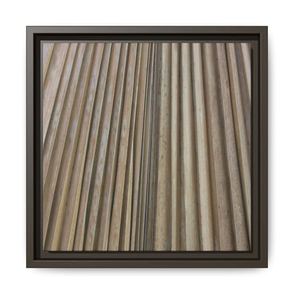 Wooden Whispers - Unique Stretched Canvas Wall Art