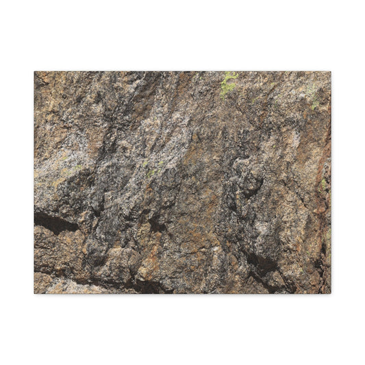 Weathered Stone Secrets - Unique Frameless Canvas Wall Art