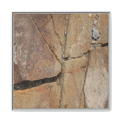 Rusty Crevices - Unique Stretched Canvas Wall Art