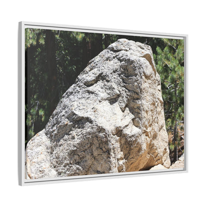 Stone's Silent Whisper - Unique Stretched Canvas Wall Art