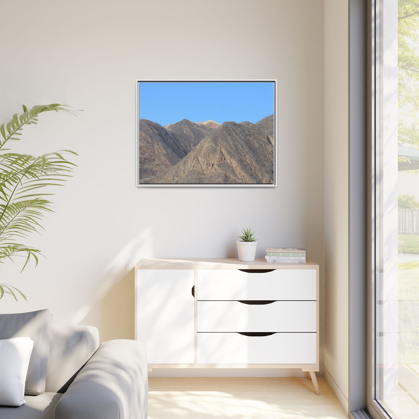 Echoes of Barren Peaks - Unique Stretched Canvas Wall Art - Art By Earth