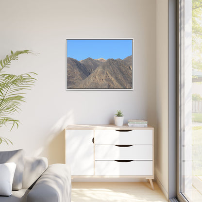 Echoes of Barren Peaks - Unique Stretched Canvas Wall Art - Art By Earth