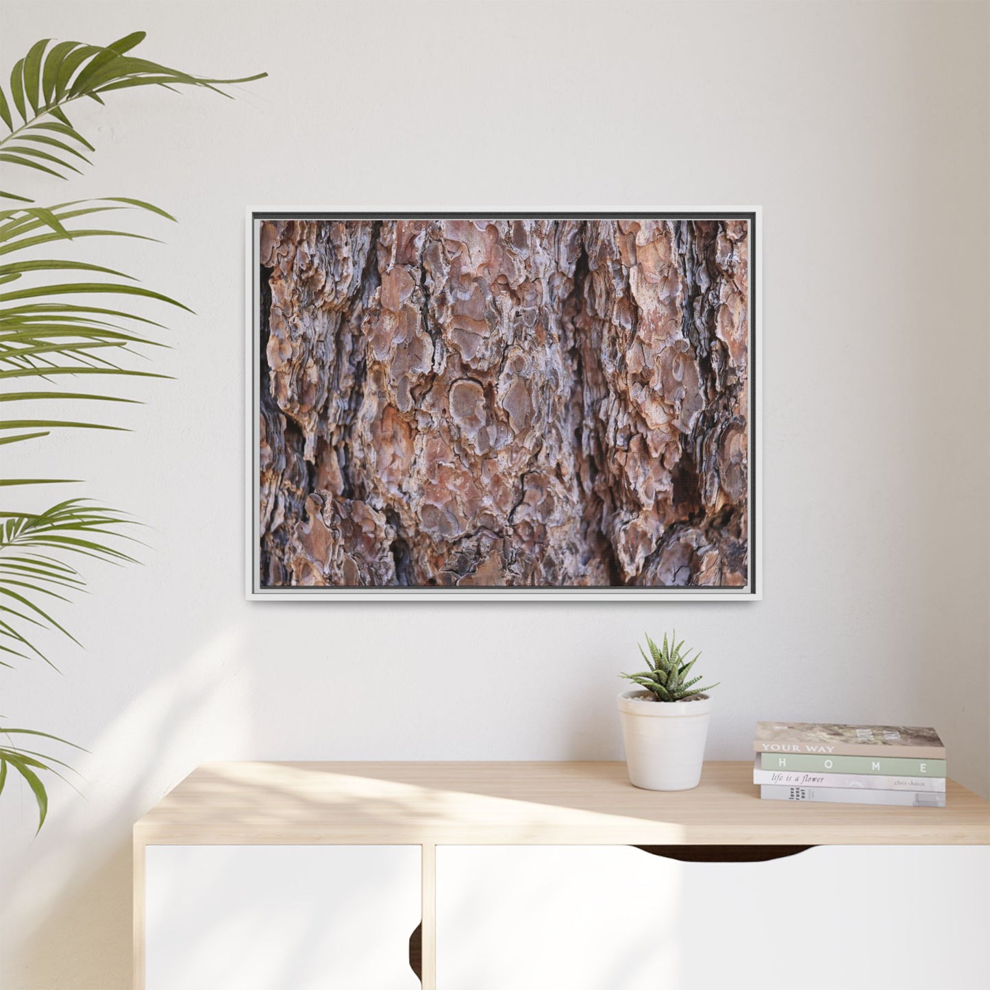 Woody Layers - Unique Stretched Canvas Wall Art