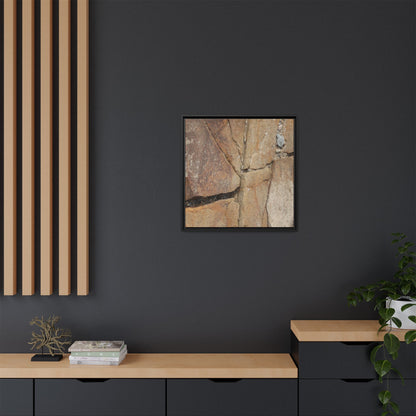 Rusty Crevices - Unique Stretched Canvas Wall Art