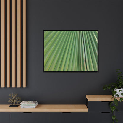 Emerald Rays - Unique Stretched Canvas Wall Art