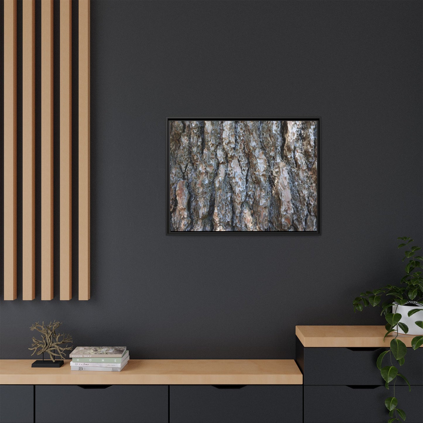 Bark Whispers - Unique Stretched Canvas Wall Art