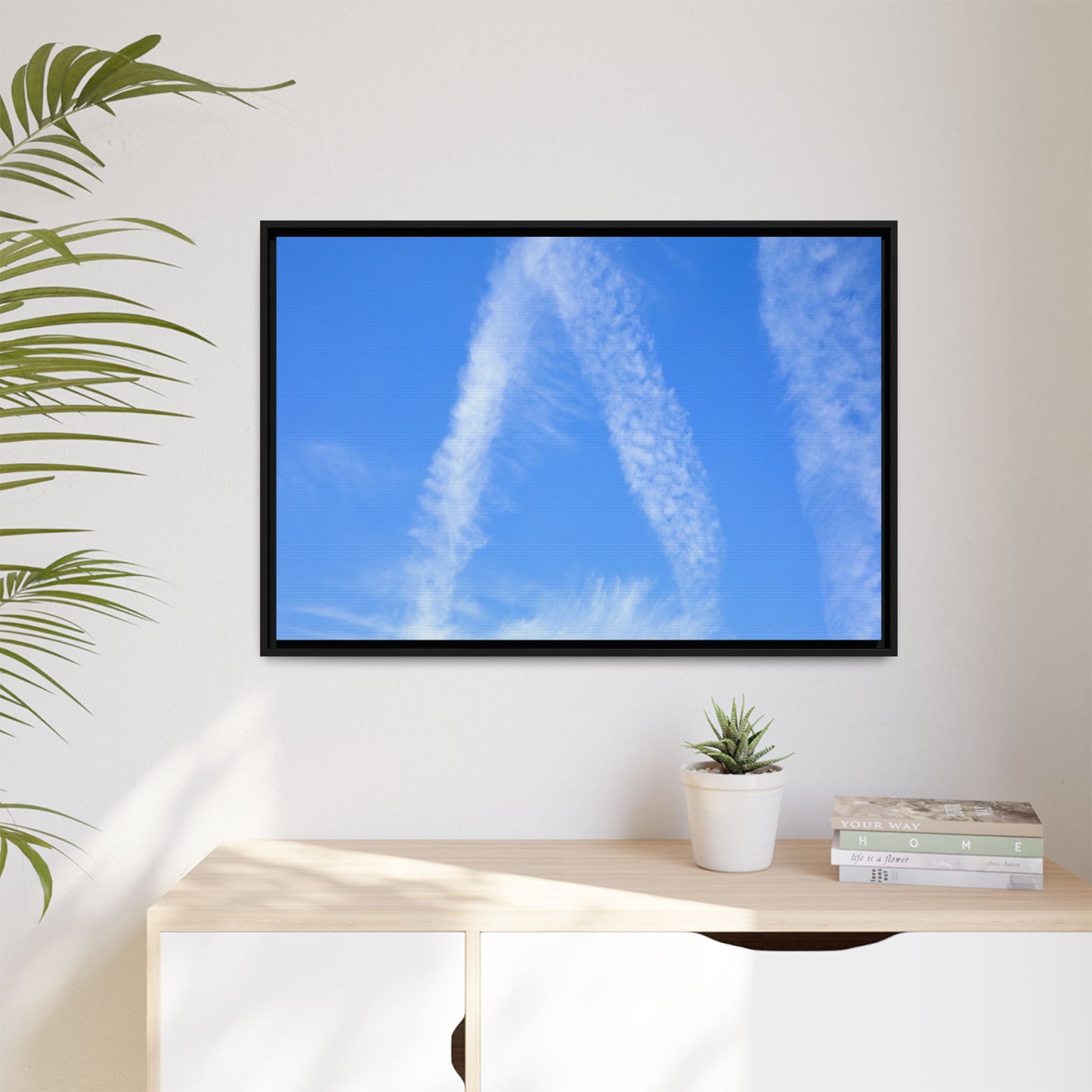 Skyward Whispers - Unique Stretched Canvas Wall Art
