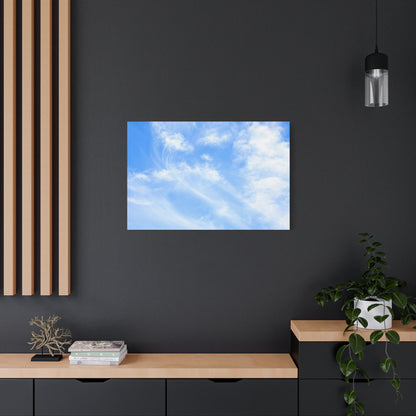 Whispers of Cerulean - Unique Frameless Canvas Wall Art