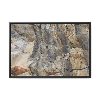 Stone's Silent Symphony - Unique Stretched Canvas Wall Art