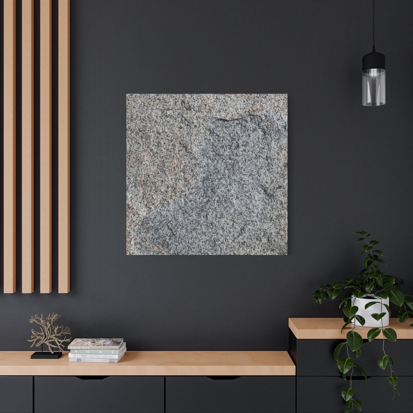 Echoes in Rock - Unique Frameless Canvas Wall Art