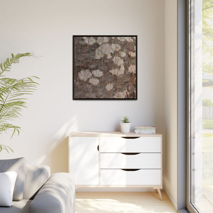 Lichen's Legacy - Unique Stretched Canvas Wall Art