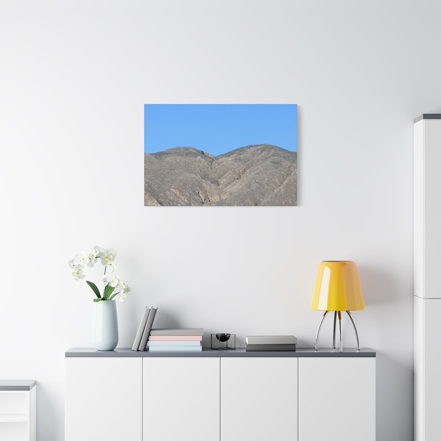 Dusty Peaks of Silence - Unique Frameless Canvas Wall Art - Art By Earth