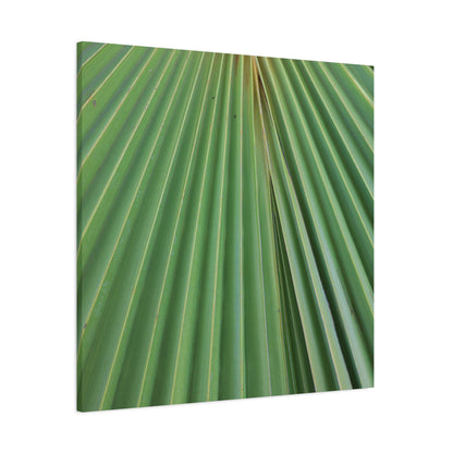 Fan of Green - Unique Frameless Canvas Wall Art