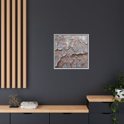 Flaking Serenity - Unique Stretched Canvas Wall Art
