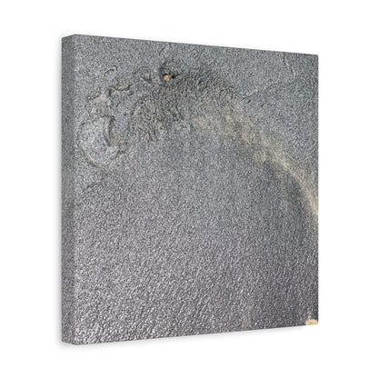 Ephemeral Whispers of Granite - Unique Frameless Canvas Wall Art