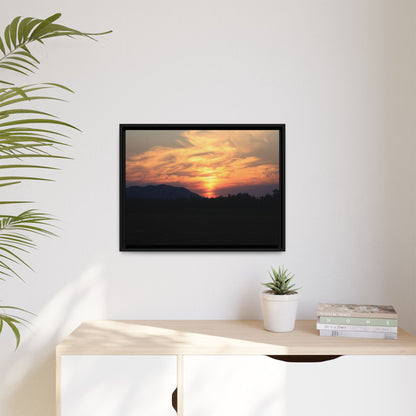 Gilded Horizon - Unique Stretched Canvas Wall Art
