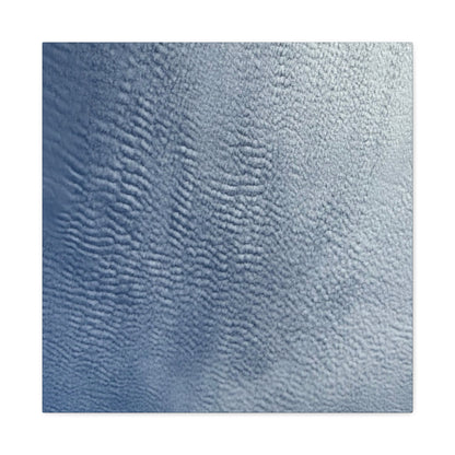Rippling Echoes of Cerulean Stillness - Unique Frameless Canvas Wall Art