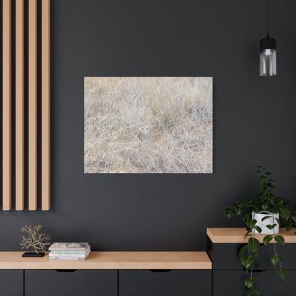 Tangled Whispers of Autumn's Fading Breath - Unique Frameless Canvas Wall Art - Art By Earth