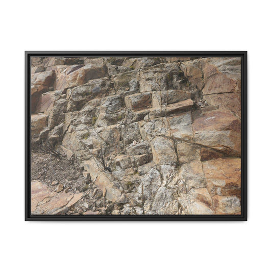 Stone's Silent Story - Unique Stretched Canvas Wall Art