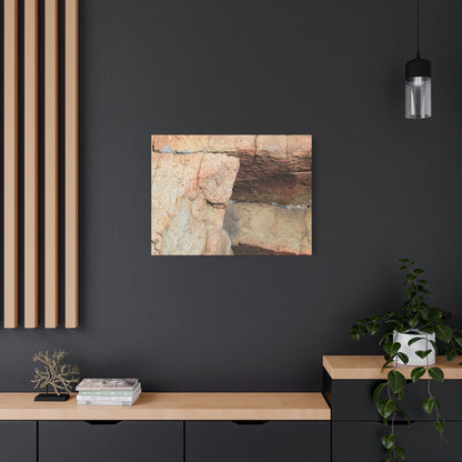 Layered Echoes - Unique Frameless Canvas Wall Art