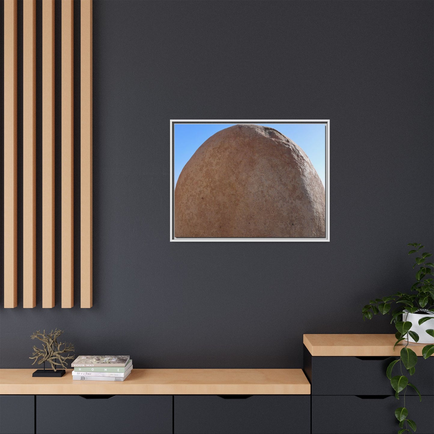 Stone Sphere - Unique Stretched Canvas Wall Art
