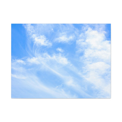 Whispers of Cerulean - Unique Frameless Canvas Wall Art
