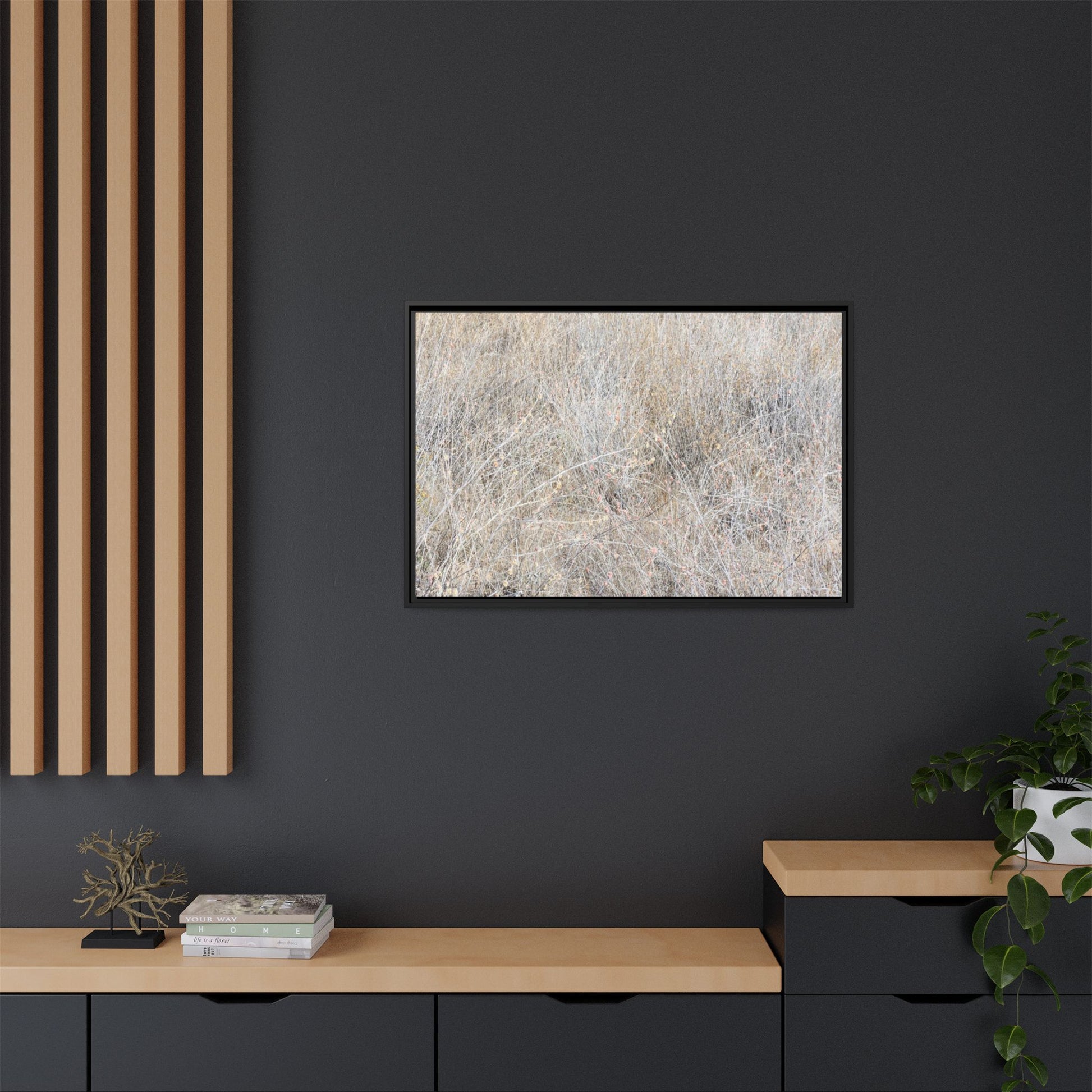 Whispers of Dry Grass - Unique Stretched Canvas Wall Art - Art By Earth