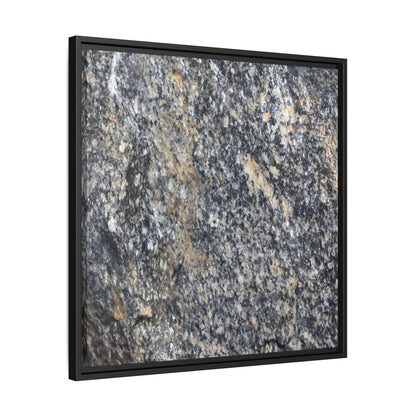 Crystalline Echoes - Unique Stretched Canvas Wall Art