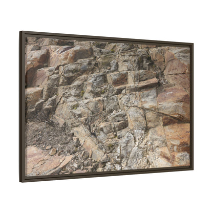 Stone's Silent Story - Unique Stretched Canvas Wall Art