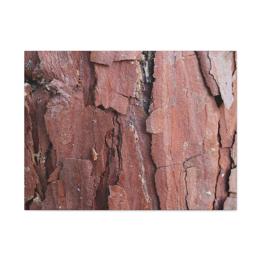 Crimson Fissures - Unique Frameless Canvas Wall Art