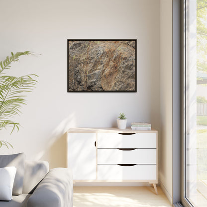Weathered Rock Formation - Unique Stretched Canvas Wall Art