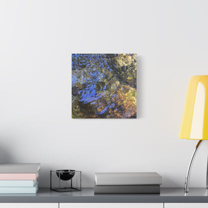 Azure Fragments - Unique Frameless Canvas Wall Art
