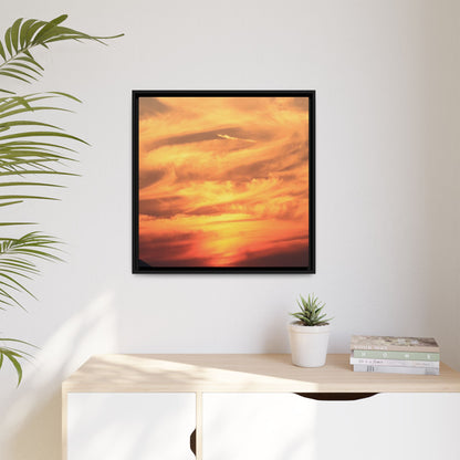 Burning Skies - Unique Stretched Canvas Wall Art