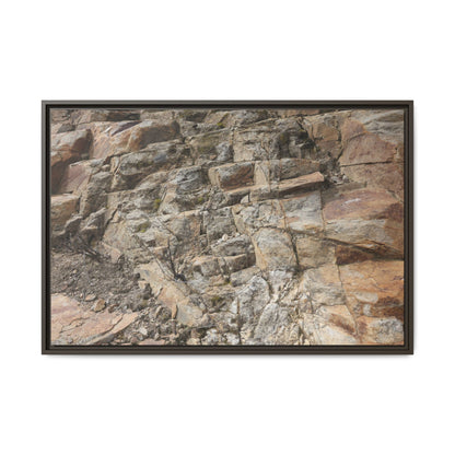 Stone's Silent Story - Unique Stretched Canvas Wall Art