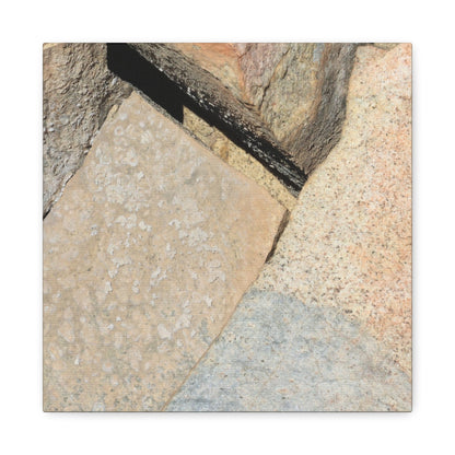 Stone Fragments - Unique Frameless Canvas Wall Art