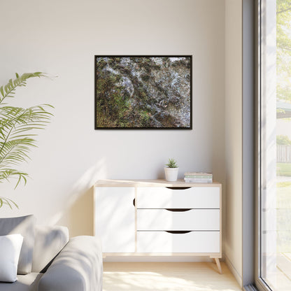Mossy Whispers - Unique Stretched Canvas Wall Art