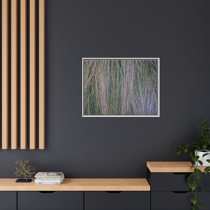 Whispers of Silver Grass - Unique Stretched Canvas Wall Art