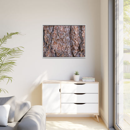 Woody Layers - Unique Stretched Canvas Wall Art