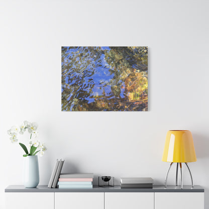 Water's Whisper - Unique Frameless Canvas Wall Art
