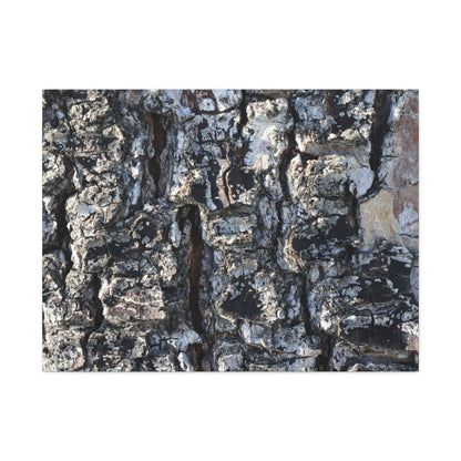 Textured Whispers of the Ancient Tree - Unique Frameless Canvas Wall Art