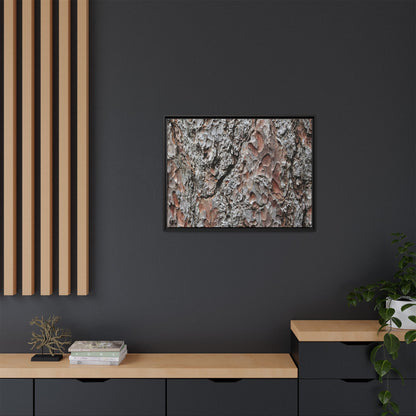 Bark Texture Symphony - Unique Stretched Canvas Wall Art