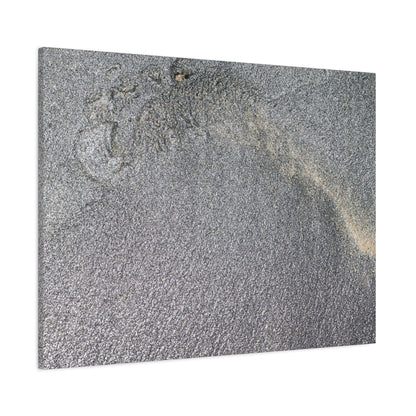 Ephemeral Whispers of Granite - Unique Frameless Canvas Wall Art