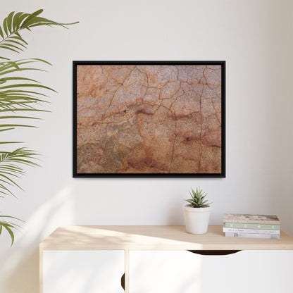 Russet Fissures - Unique Stretched Canvas Wall Art