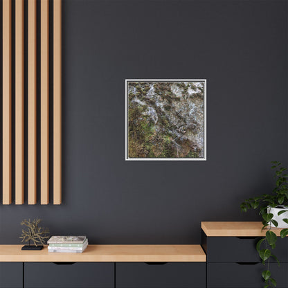 Mossy Whispers - Unique Stretched Canvas Wall Art