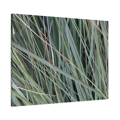 Whispers of Green - Unique Frameless Canvas Wall Art