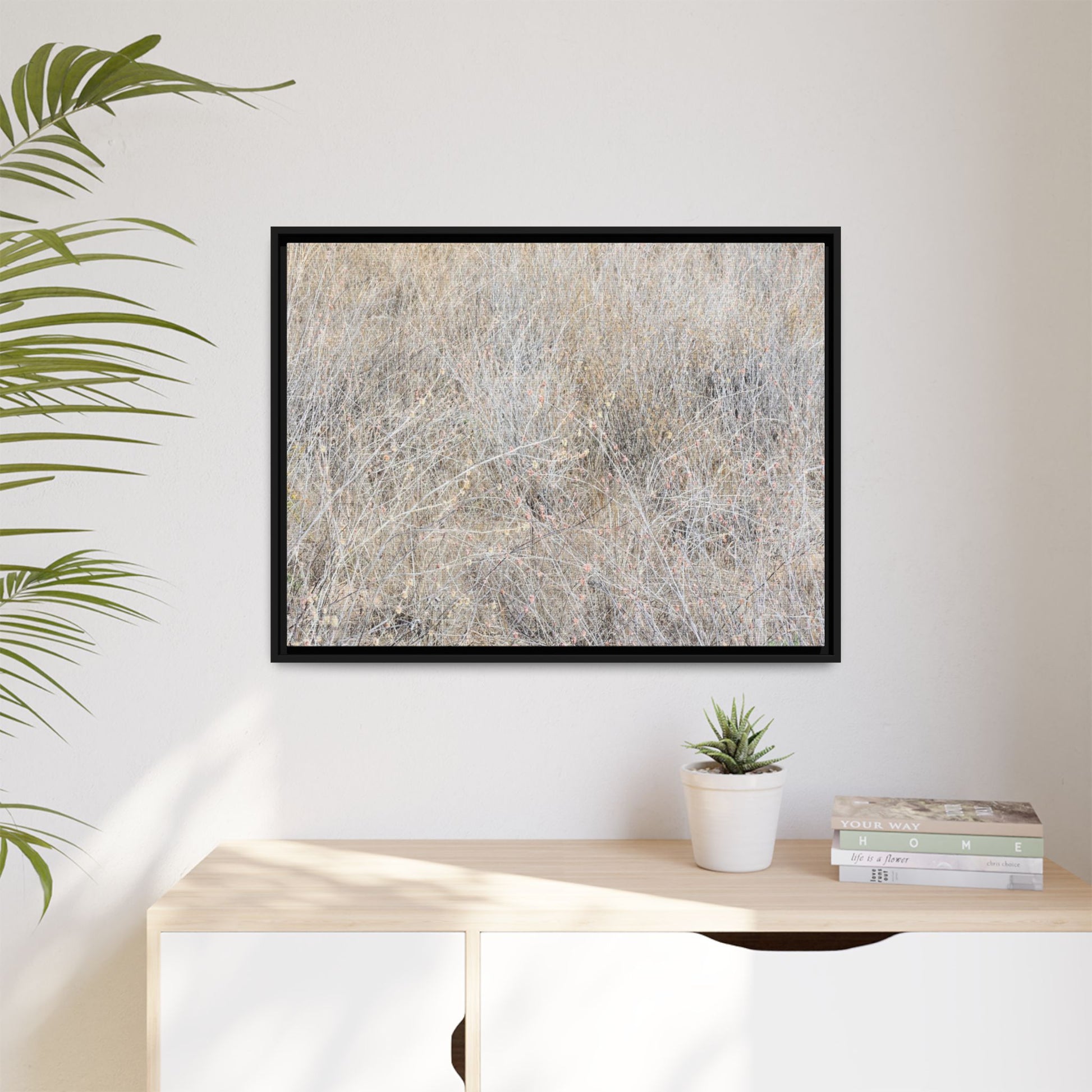 Whispers of Dry Grass - Unique Stretched Canvas Wall Art - Art By Earth