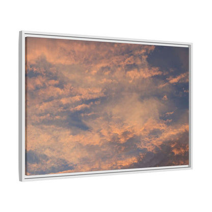 Sunset's Ethereal Canvas - Unique Stretched Canvas Wall Art
